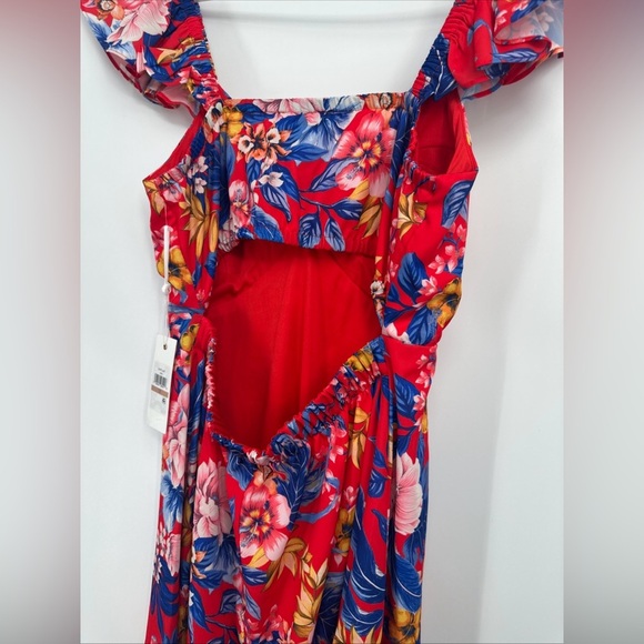 Siena Samira Floral Open Back Dress Size 12 - Picture 6 of 6